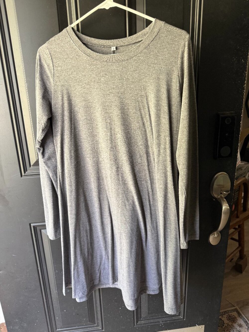 Grey Long Sleeve Knit Midi Dress Size M - RH-2610-005